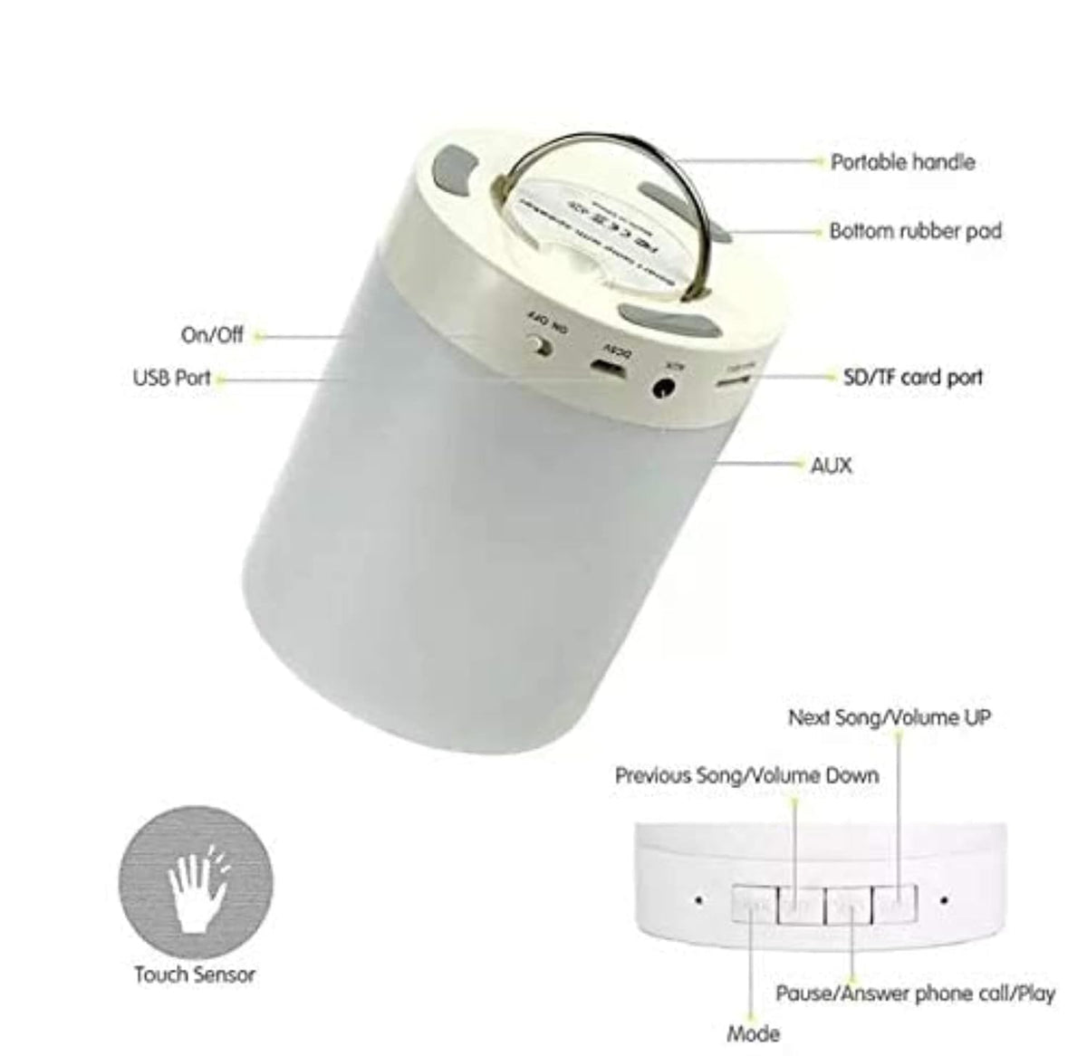 TOUCH LAMP PORTABLE SPEAKER
