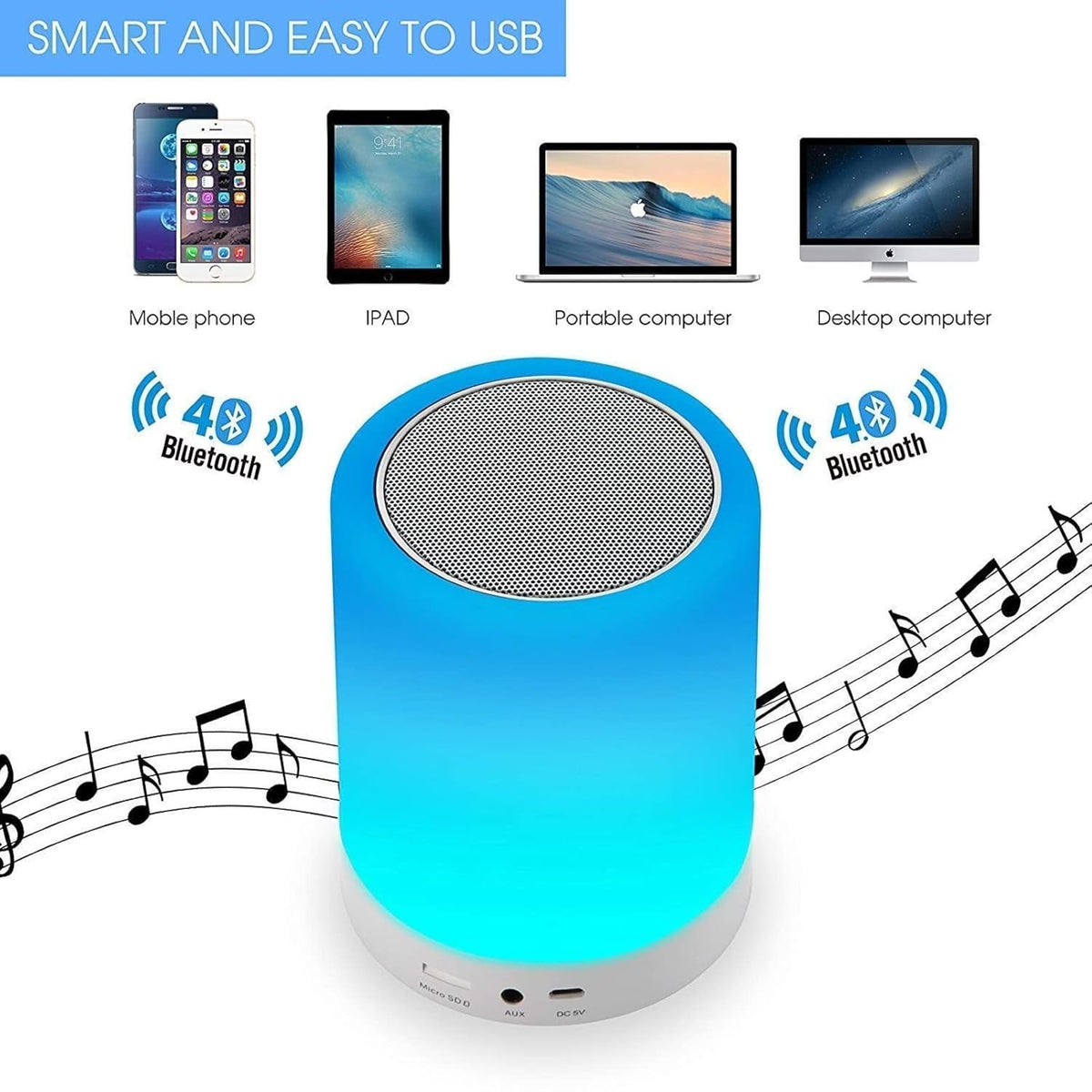 TOUCH LAMP PORTABLE SPEAKER